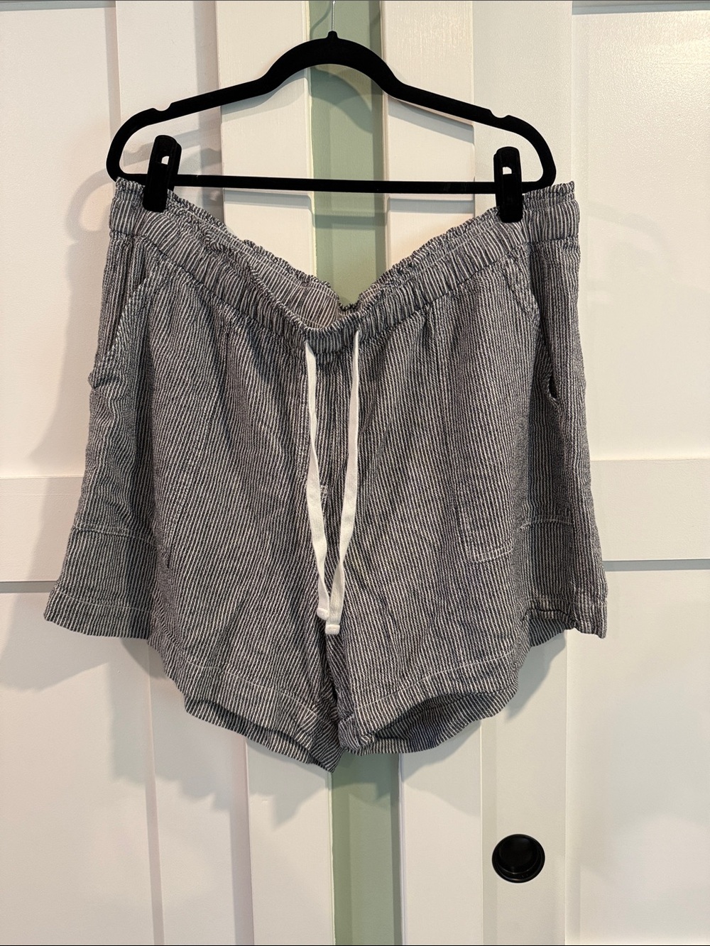 Lane Bryant drawstring linen shorts
